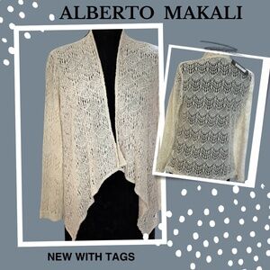 Free shipping - NWT - Alberto Malkali  cascade waterfall jacket- women’s M